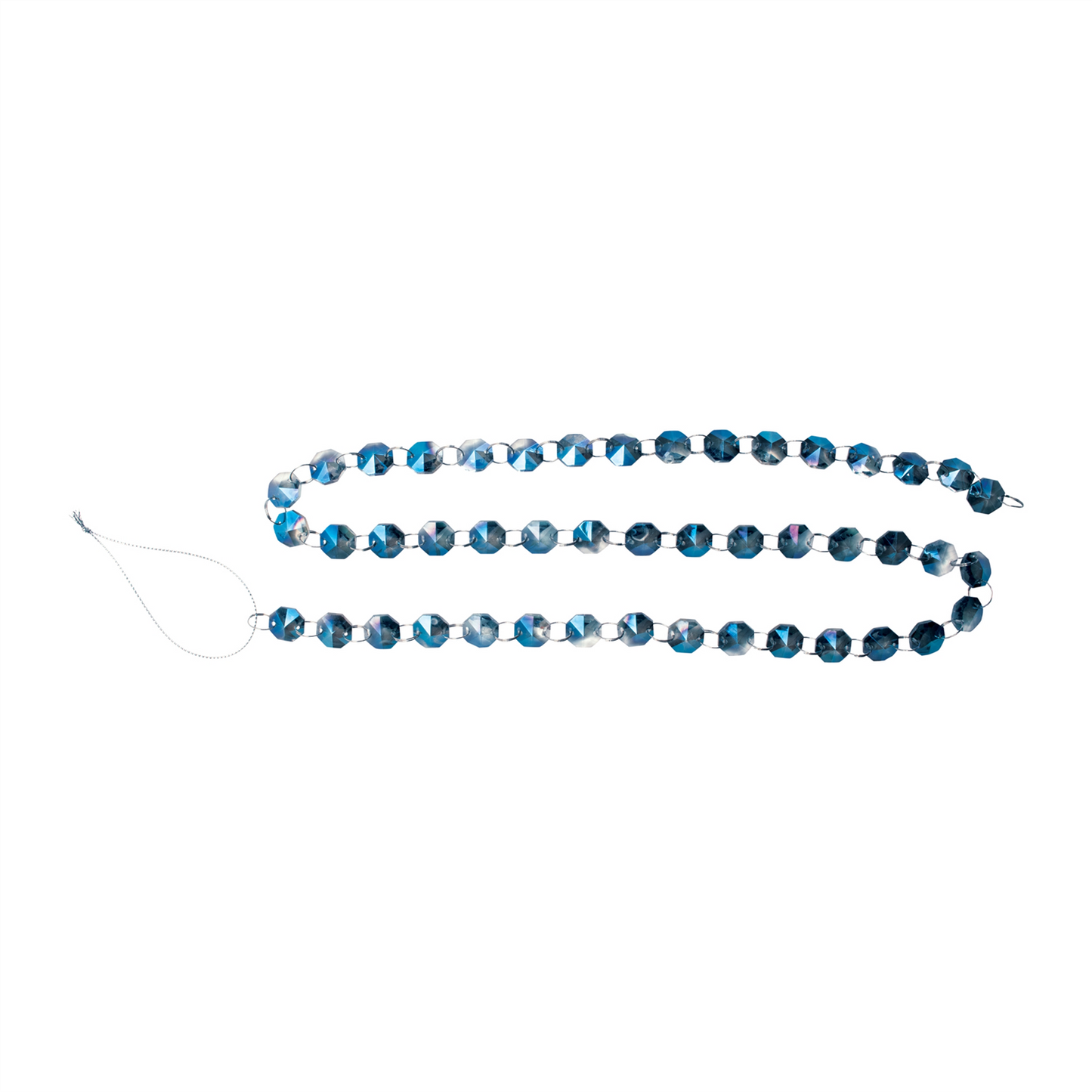 Iridescent Glass Jewel Garland (Set of 2) -Ship Only