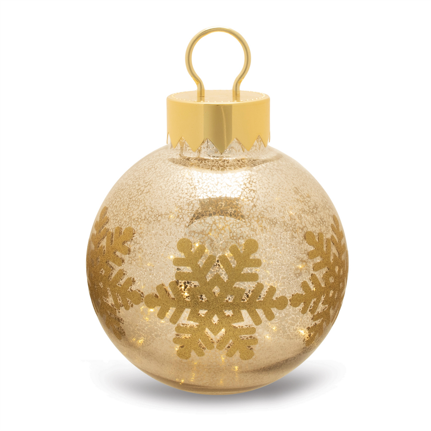 LED Mercury Glass Ornament 13"H -Ship Only
