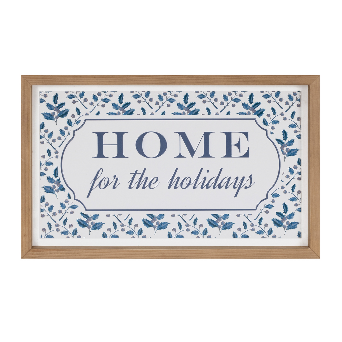 Framed Home for the Holidays Sign 15.5"L -Ship Only