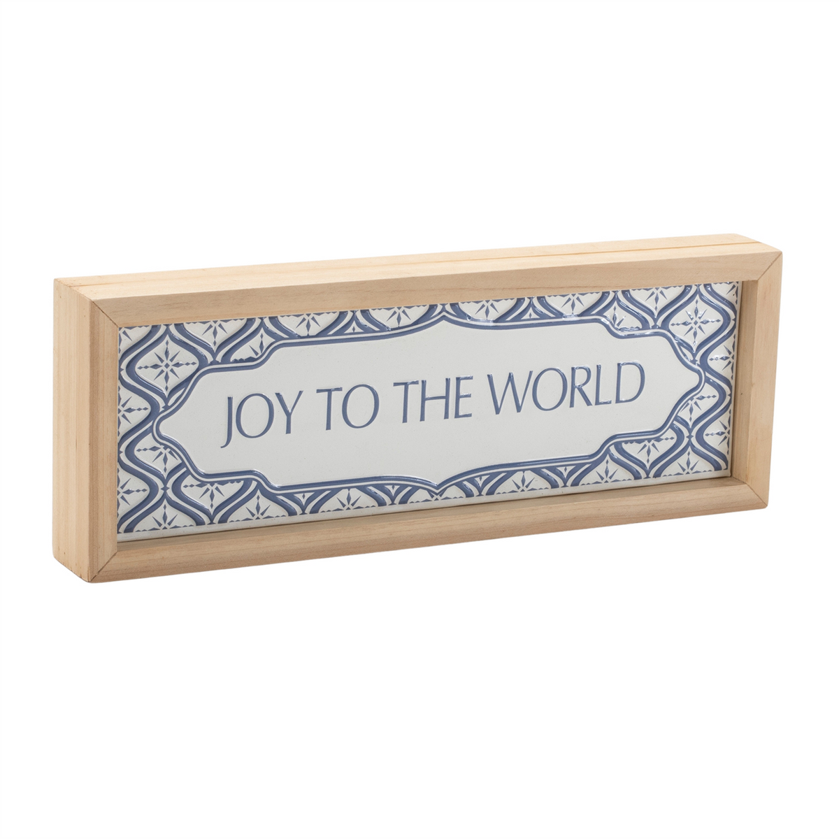 Framed Joy to the World Sign 12"L -Ship Only
