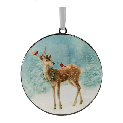 Deer Disc Ornament (Set of 12)
