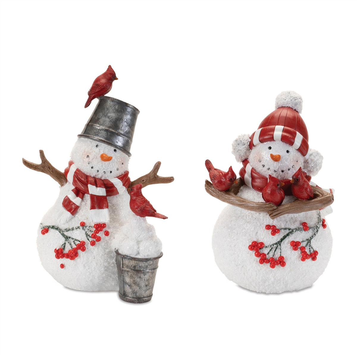 Snowman (Set of 2) 8.25"H, 8.75"H, 9.75"H Resin -Ship Only