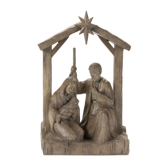 Holy Family (Set of 2) 12"H Resin -Ship Only