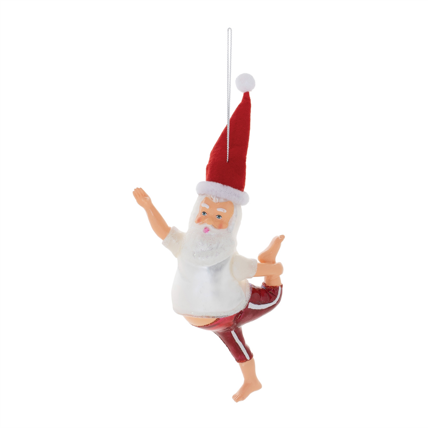 Santa Yoga Ornament – Set of 6