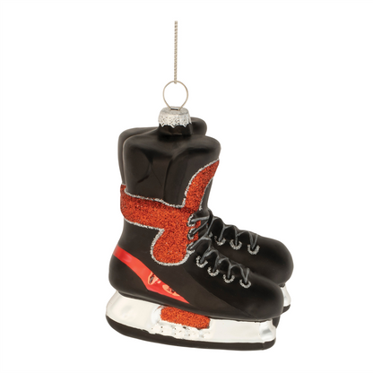 Skate Ornament (Set of 12) 4"H Glass