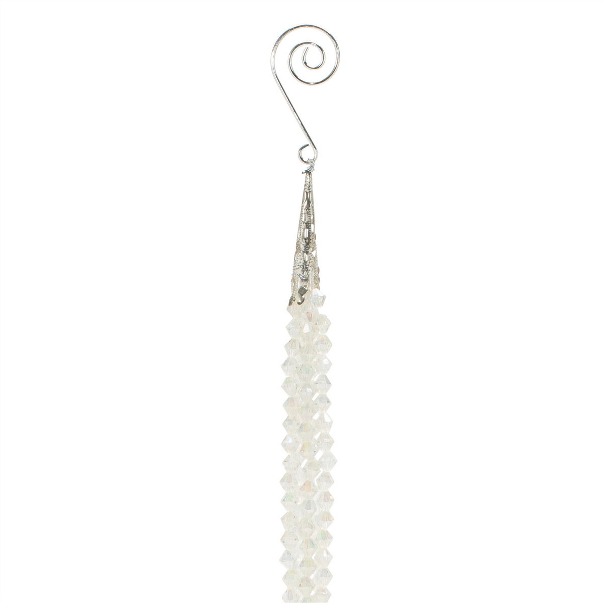 Iridescent Bead Drop Ornaments – Set of 12 -Ship Only