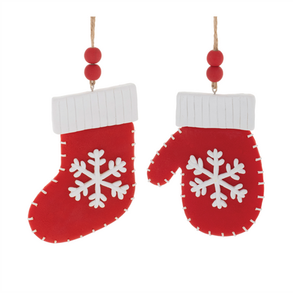 Mitten & Stocking Ornaments – Set of 12