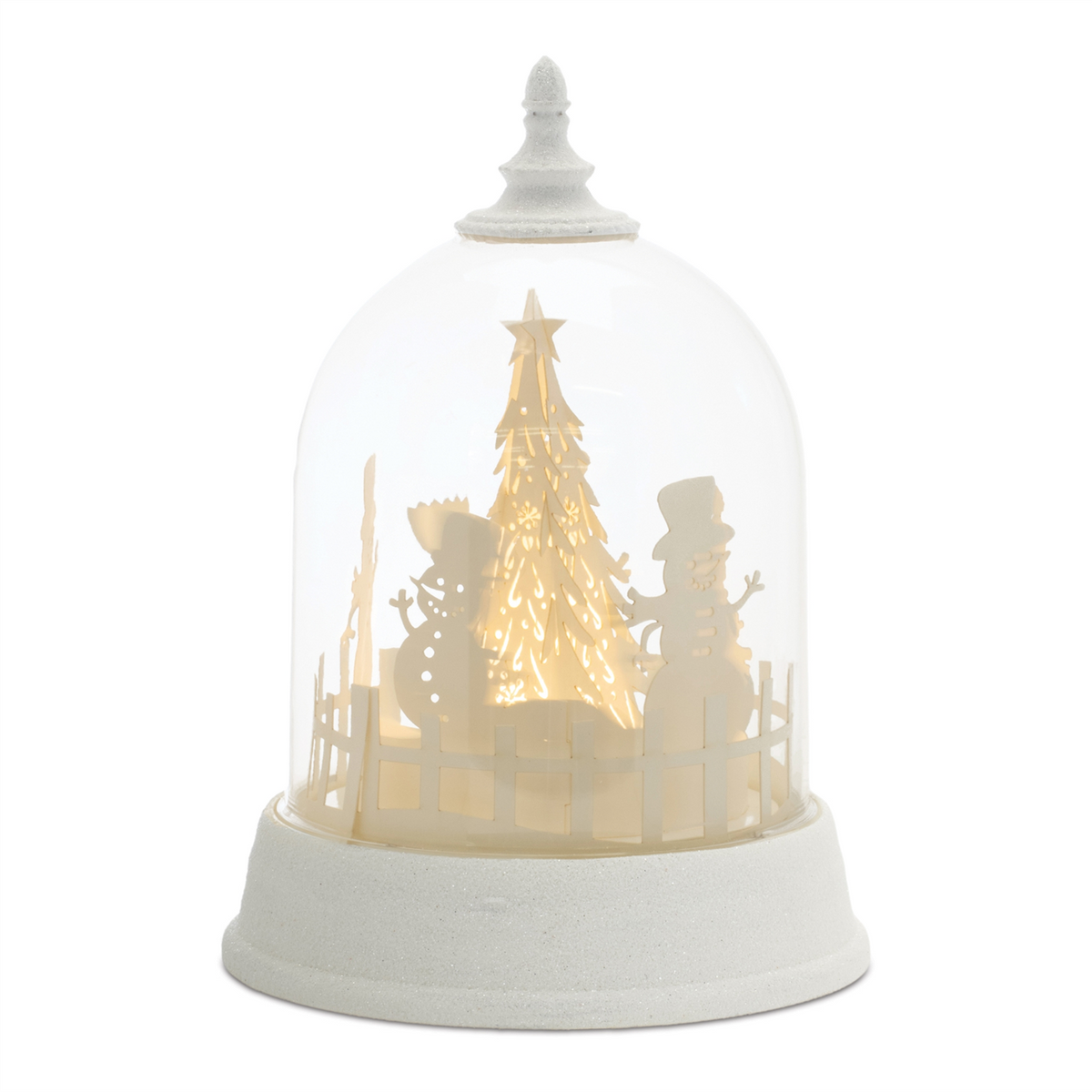 LED Rotating Snowman Globe 8.5"H