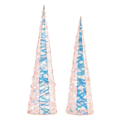 Iridescent LED Tree (Set of 2)