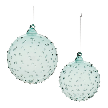 Hobnail Glass Ball Ornament (Set of 12)