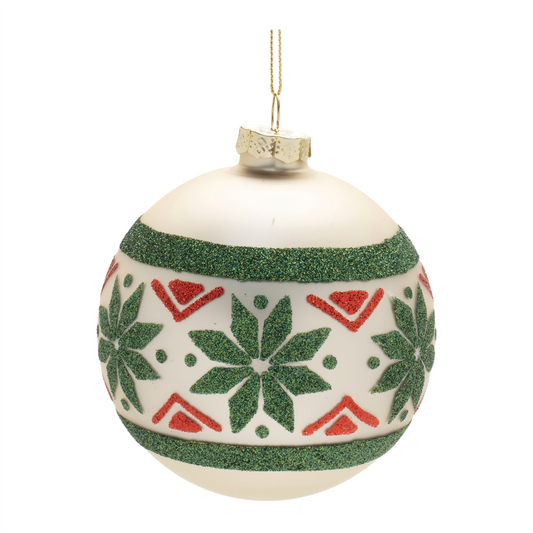 Nordic Glass Ball Ornament (Set of 6) -Ship Only