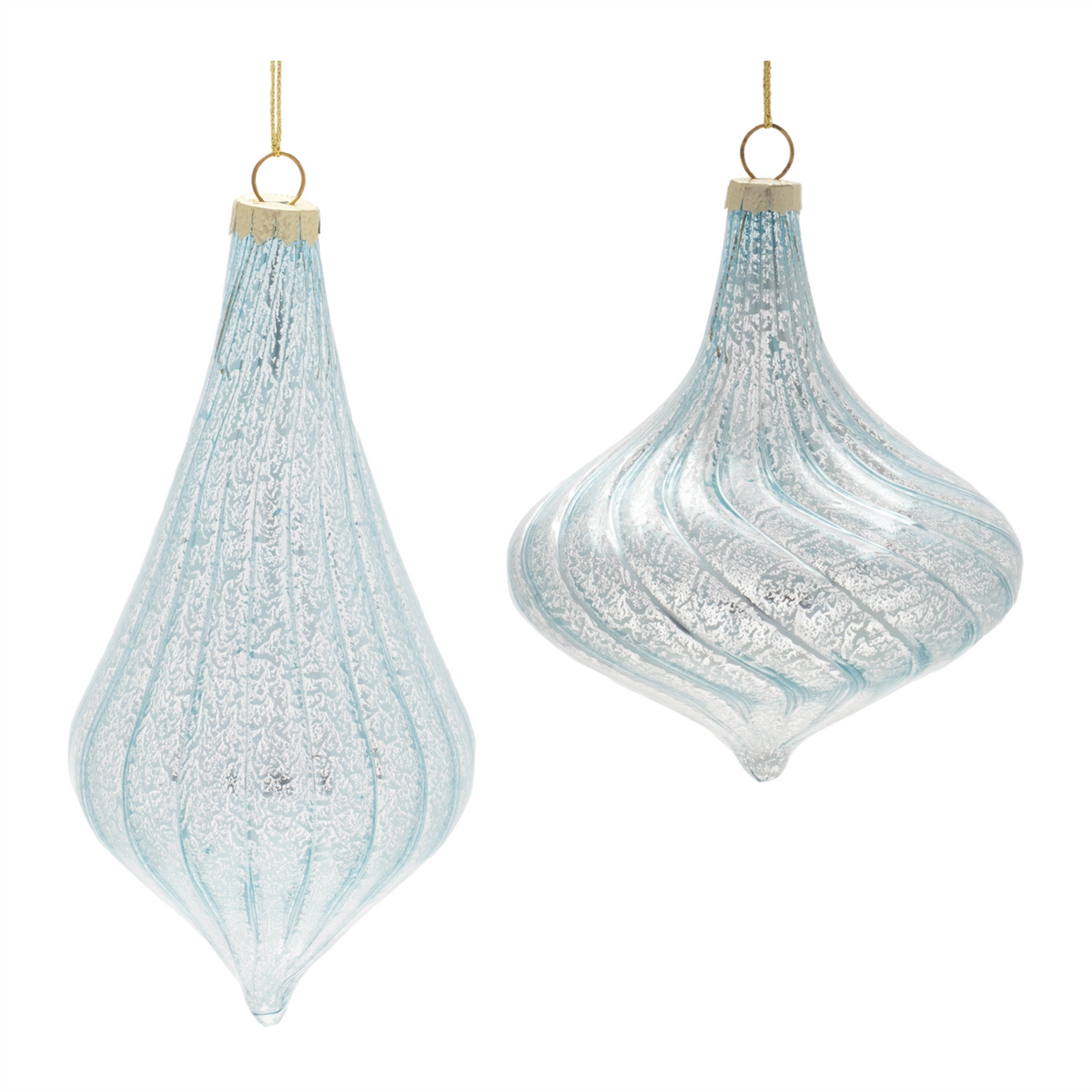 Ornament (Set of 6) 4.5"H, 6"H Glass -Ship Only
