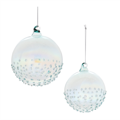 Iridescent Glass Ball Ornament (Set of 12)