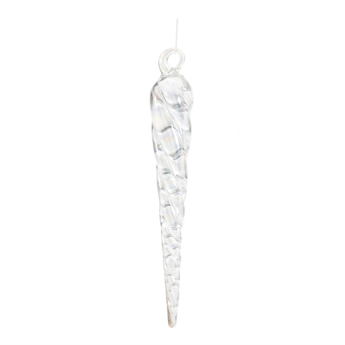 Icicle Ornament (Set of 24) 3.75”H Glass -Ship Only