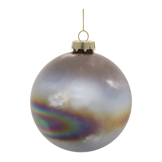 Iridescent Glass Ball Ornament (Set of 12) -Ship Only