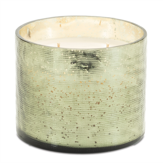 Fraiser Fir Scented Soy Candle with Etched Glass Holder 4"D -Ship Only