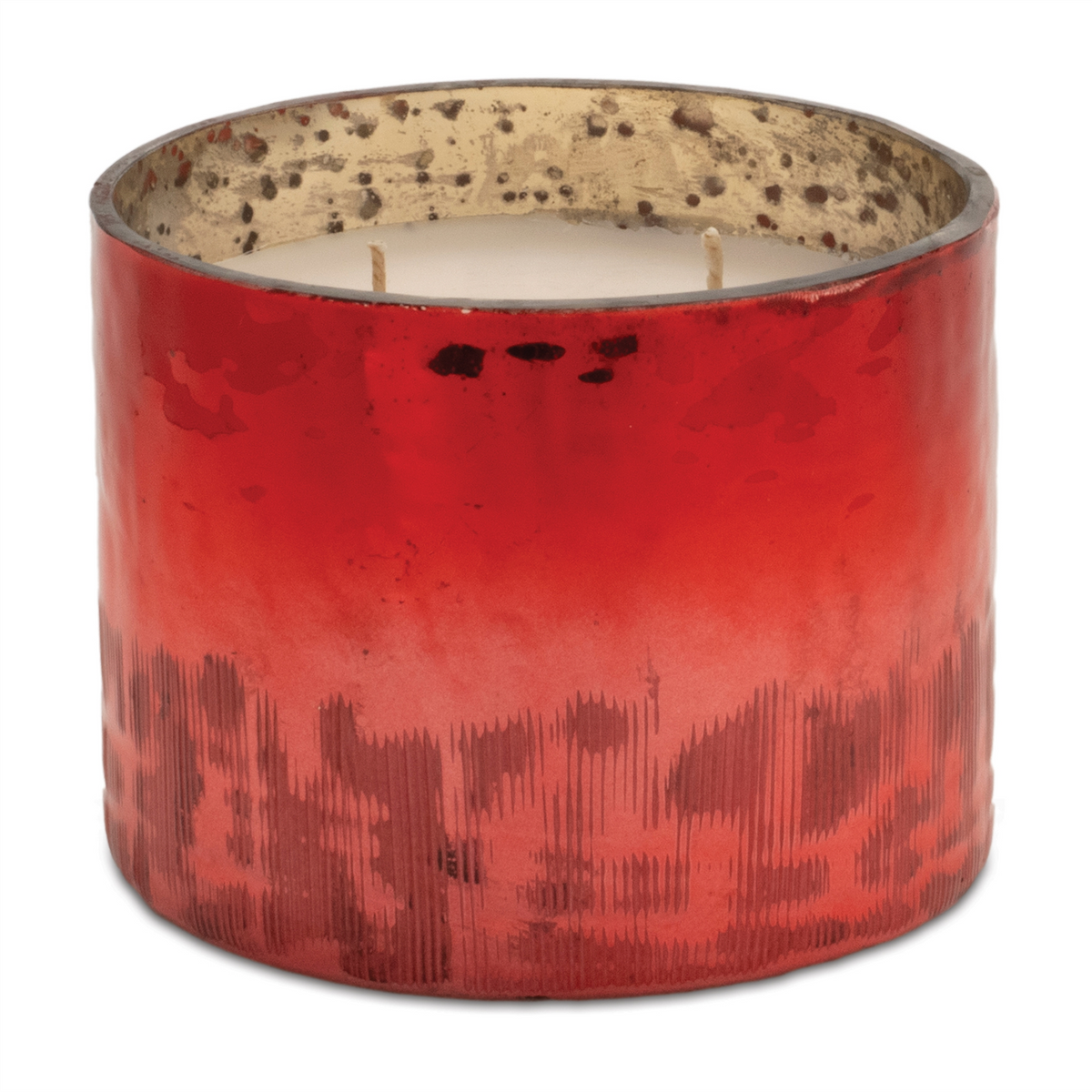 Cranberry Woods Scented Soy Candle with Etched Glass Holder 4"D