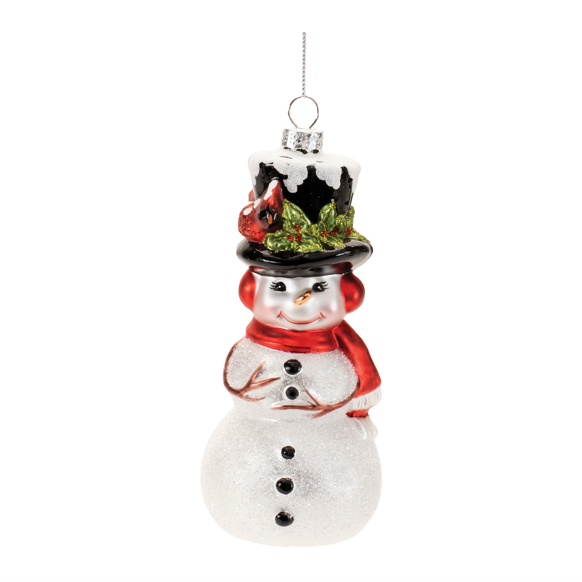 Snowman Ornament (Set of 6) 6.5"H Glass -Ship Only