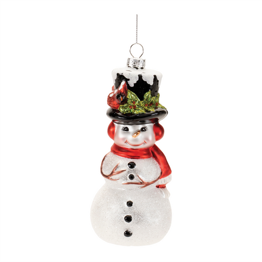 Snowman Ornament (Set of 6) 6.5"H Glass -Ship Only