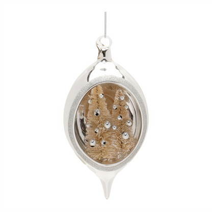 Elegant Open Ornament w/Trees (Set of 12)