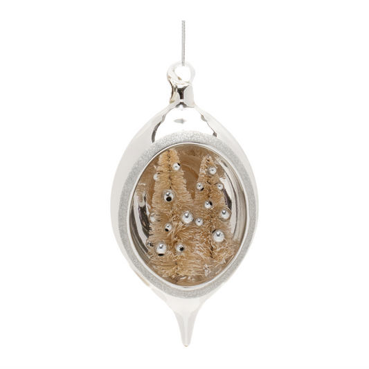 Elegant Open Ornament w/Trees (Set of 12)