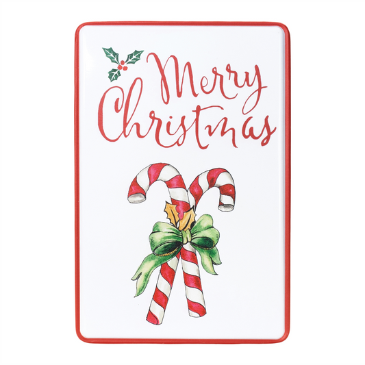 Metal Merry Christmas Plaque 18"H -Ship Only