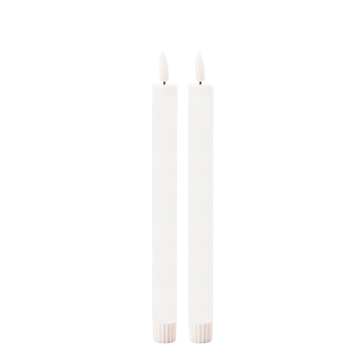 FIA Wick White Taper Candle (Set of 2) -Ship Only
