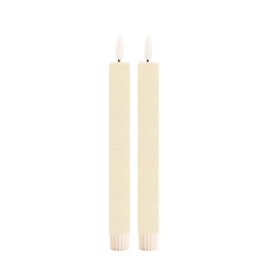FIA Wick Ivory Taper Candle (Set of 2) -Ship Only
