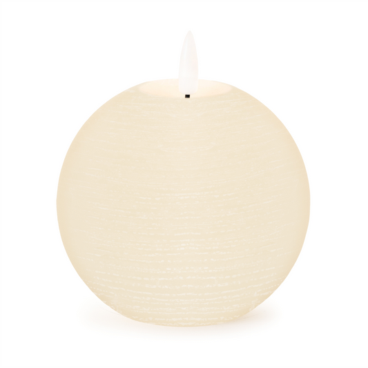 FIA Wick Ivory Round Candle (Set of 2) -Ship Only