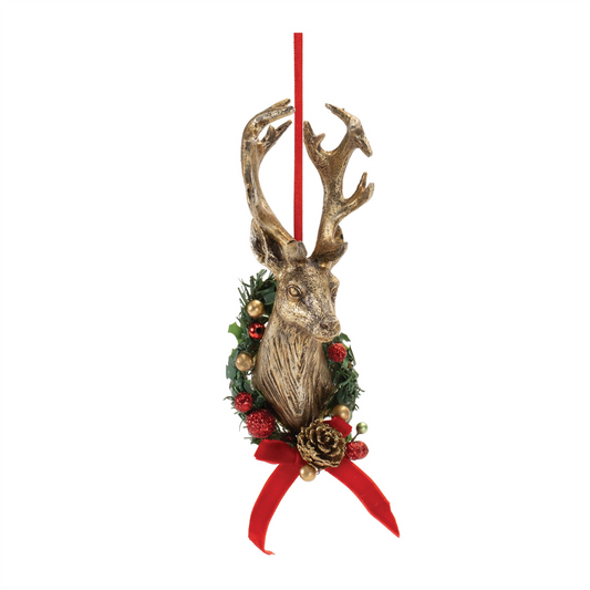 Deer Head Mount Ornament (Set of 6) -Ship Only