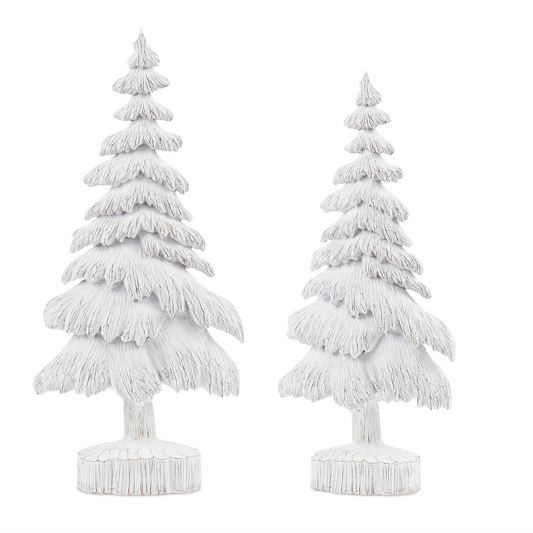 Tree (Set of 2) 18.5"H, 22"H Resin -Ship Only