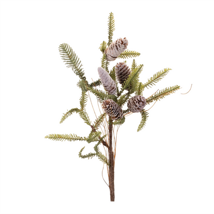 Pine Twig and Pinecone Spray (Set of 6)