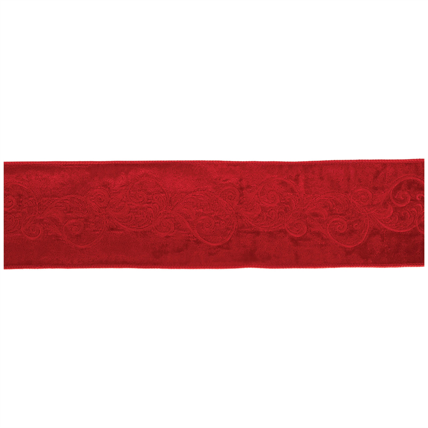 Ornate Embroidered Wired Ribbon 4" x 5 Yds.