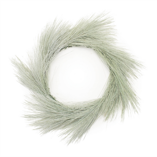 Frosted Long Needle Pine Wreath 24"D -Ship Only