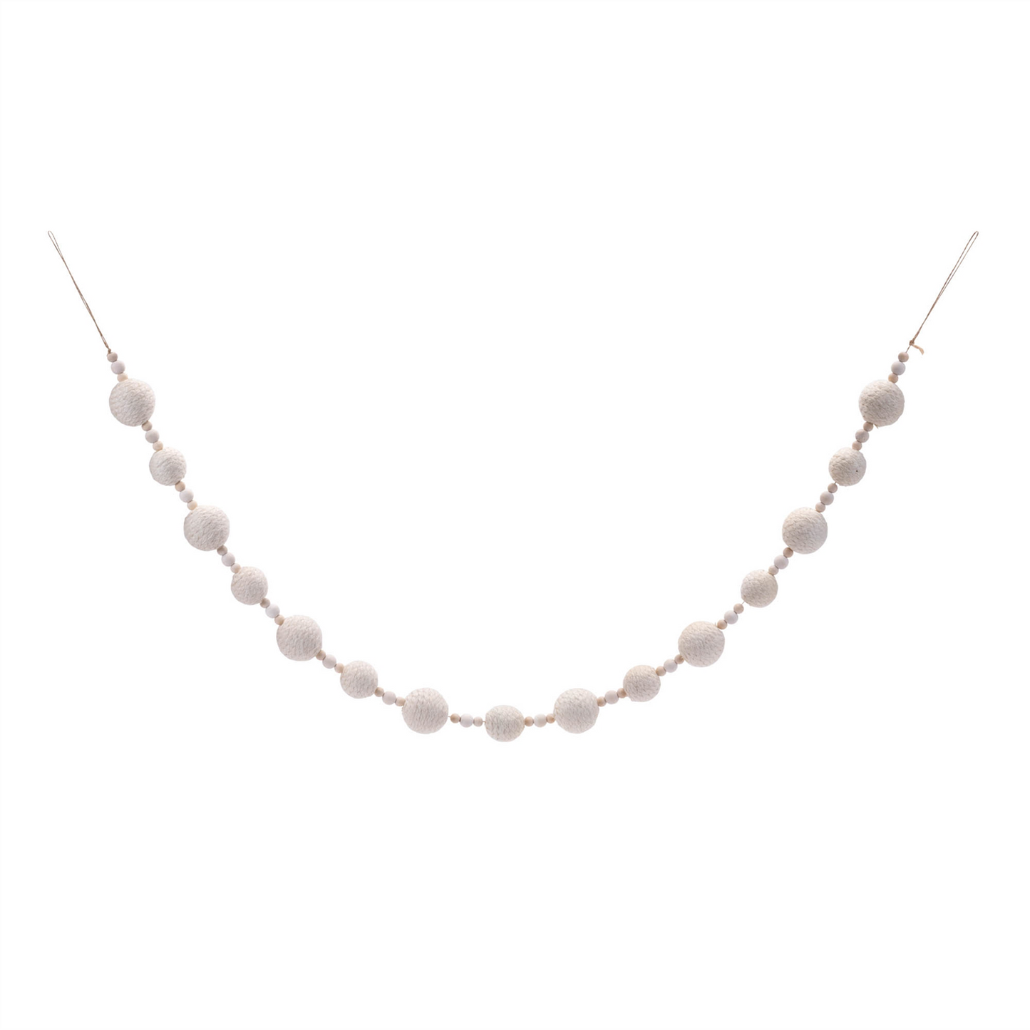 Fabric Ball String Garland (Set of 2)