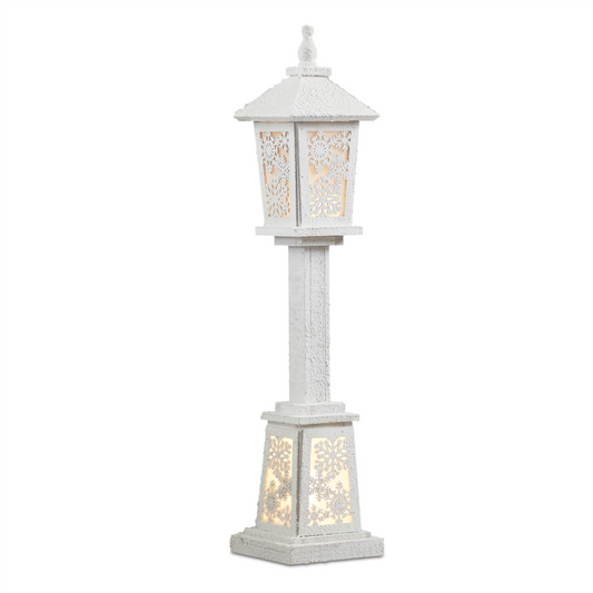 Lamp Post 32”H Wood 3 AA Batteries Not Included/USB Cord -Ship Only