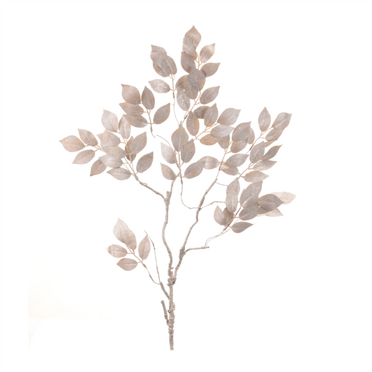 Glittered Leaf Spray (Set of 6) -Ship Only