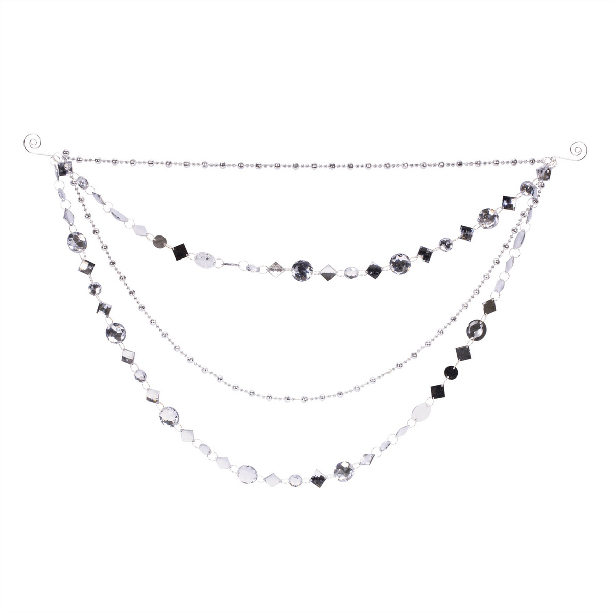Jewel Bead and Chain Link Garland (Set of 2)