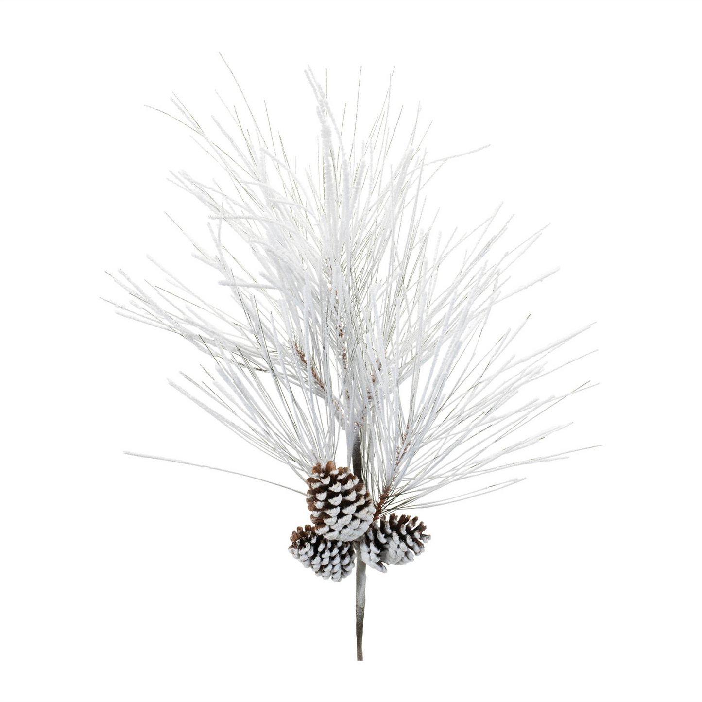 Flocked Long Neddle Pine Spray (Set of 2)