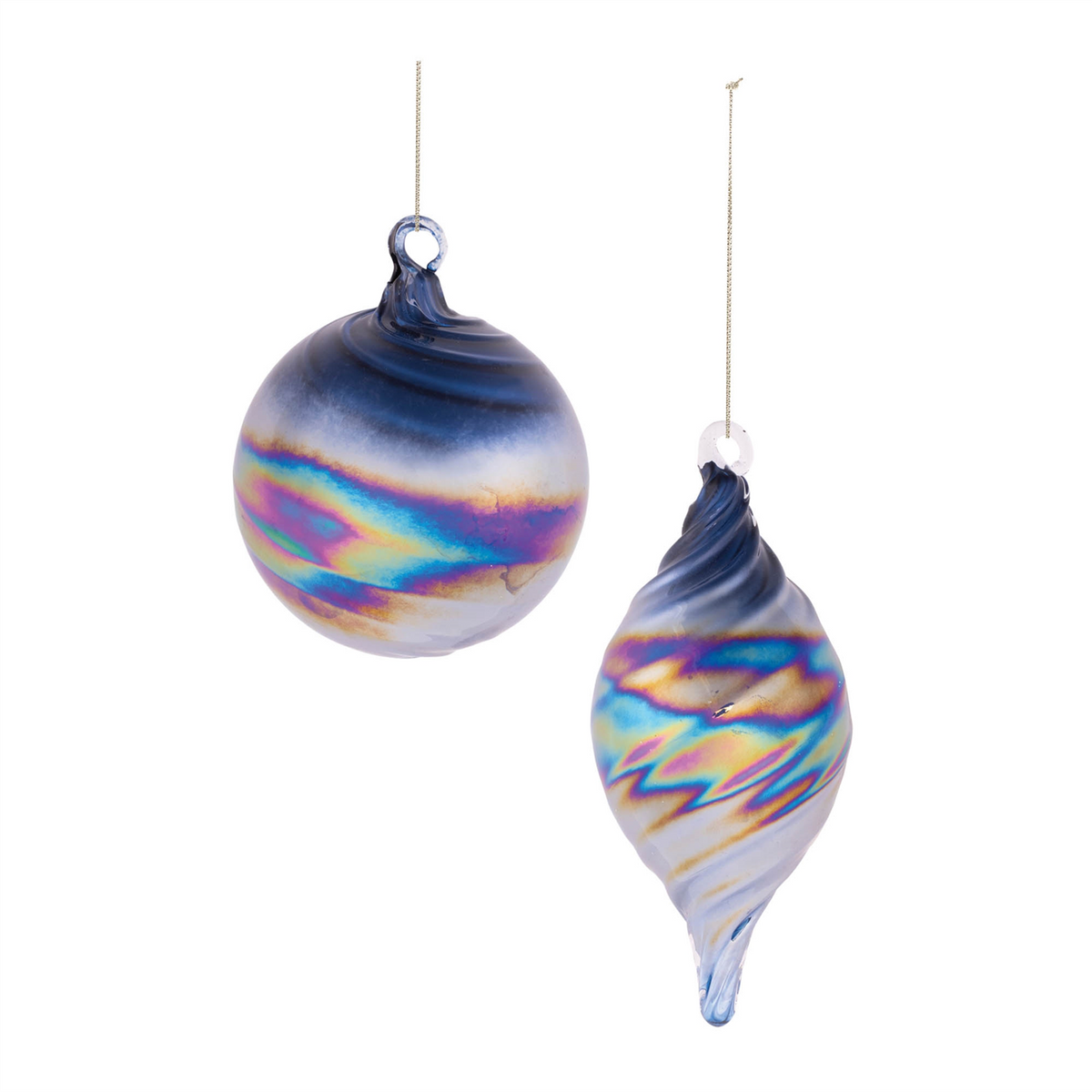 Ornament (Set of 12) 3.5"D, 6"H Glass -Ship Only