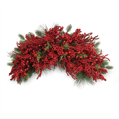 Mixed Pine and Berry Cresti 31"L