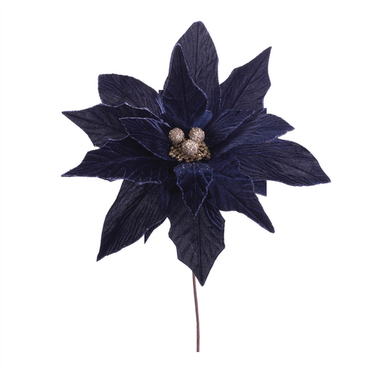 Poinsettia Stem (Set of 6) 27.5”H Polyester -Ship Only