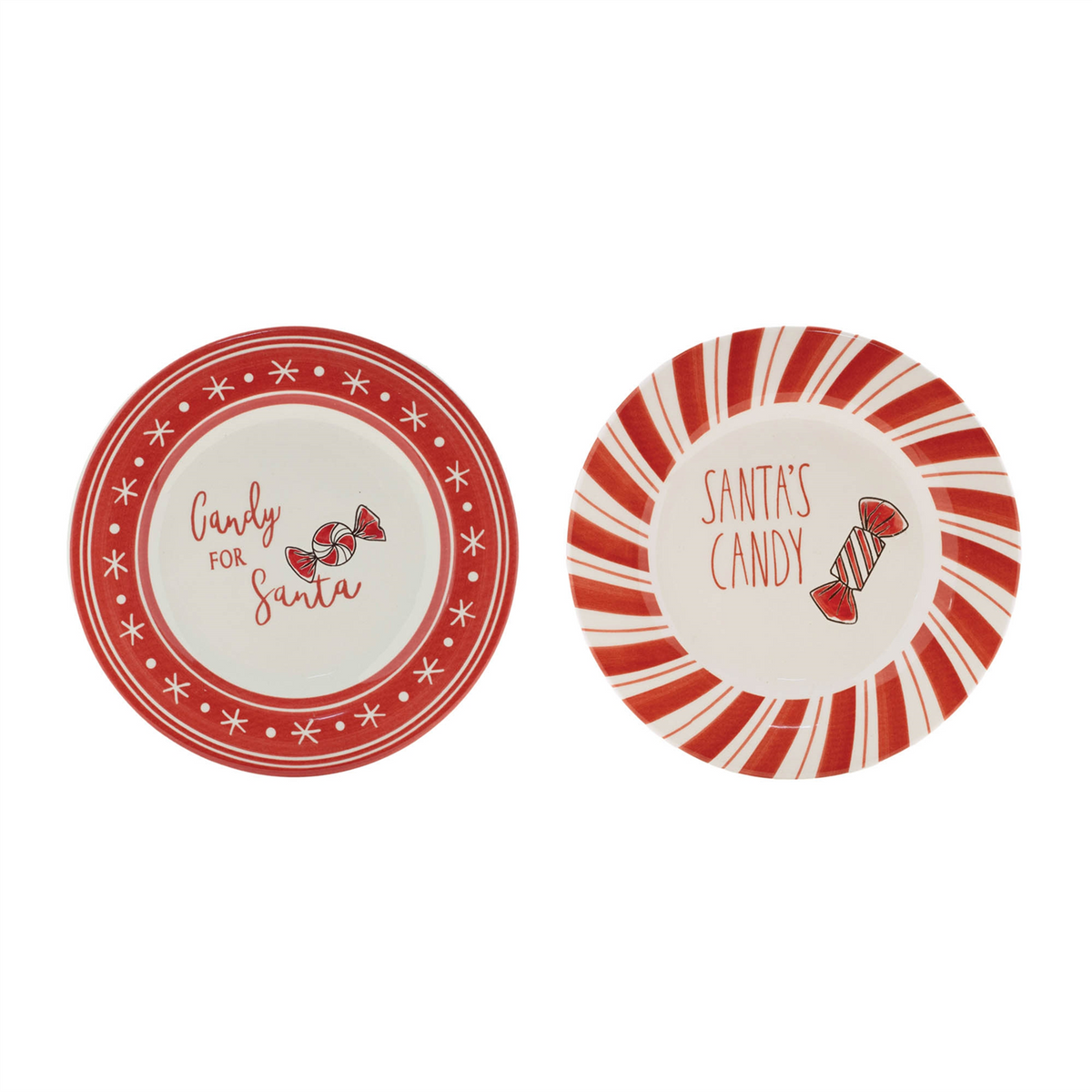 Ceramic Santa Candy Plate (Set of 4)
