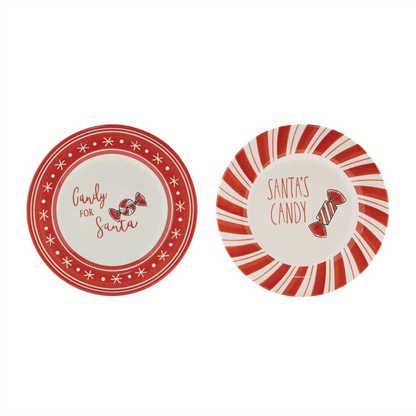 Ceramic Santa Candy Plate (Set of 4)