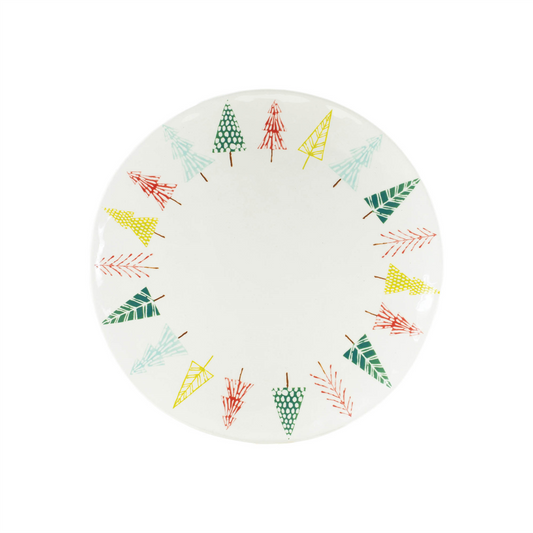 Ceramic Pine Tree Print Platter (Set of 3) -Ship Only