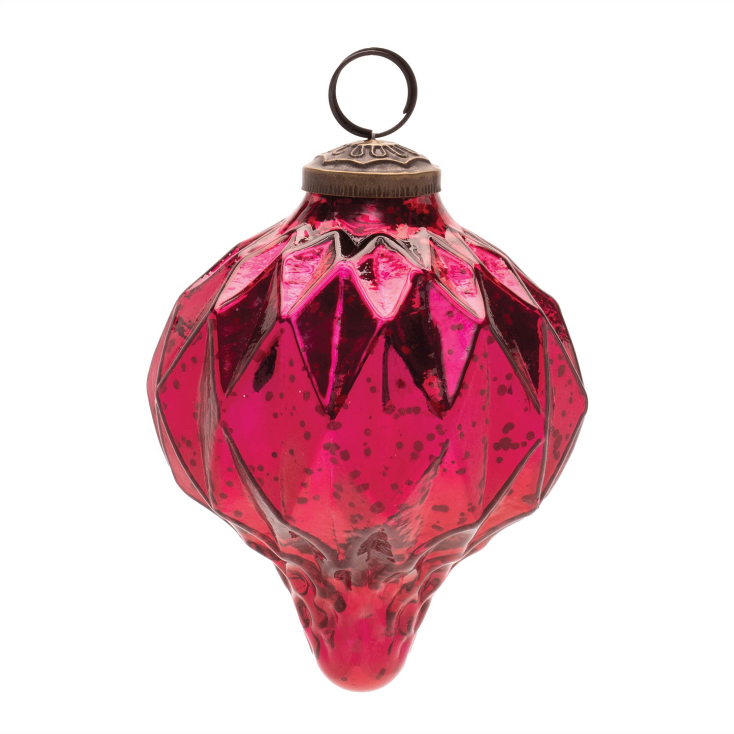 Harliquin Mercury Glass Onion Ornament (Set of 6)
