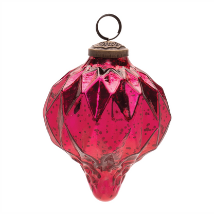 Harliquin Mercury Glass Onion Ornament (Set of 6)