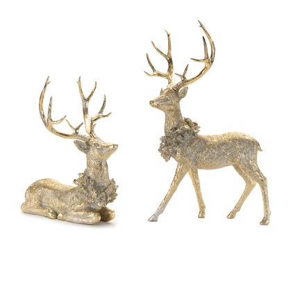 Holidya Deer Figurine (Set of 2)