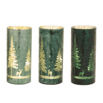 LED Pine Tree Luminary (Set of 3)