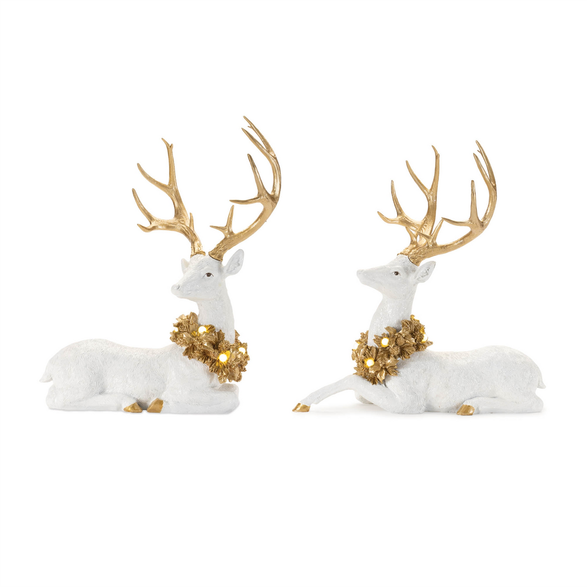 LED Holiday Deer Figurine (Set of 2) -Ship Only